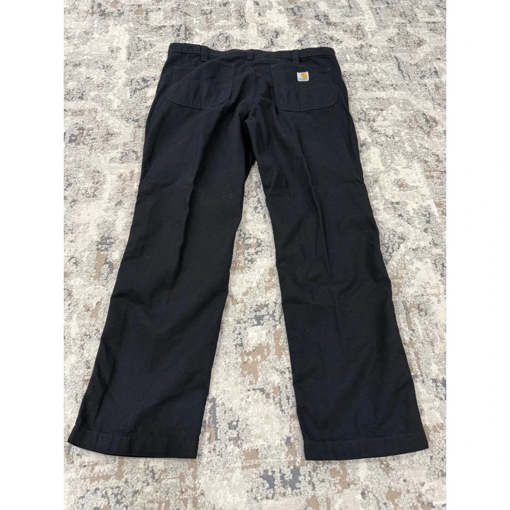 Carhartt Mens Rugged Flex Straight Fit Canvas Work Pants Black BN2821-M 38x30